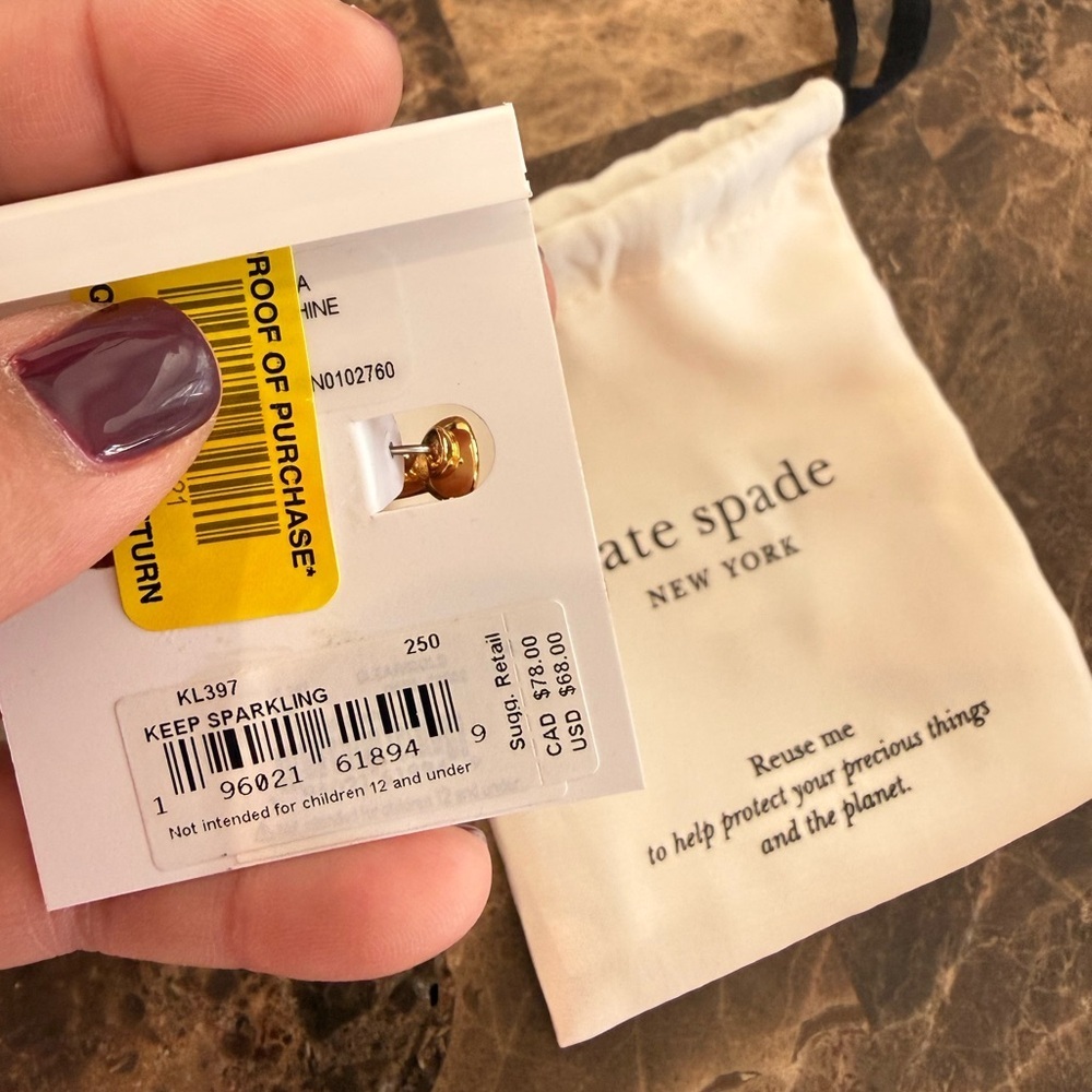 kate Spade Small Hoop Earrings - Picture 8 of 8